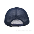 6 paneel plat borduurwerk snapback mesh hoed